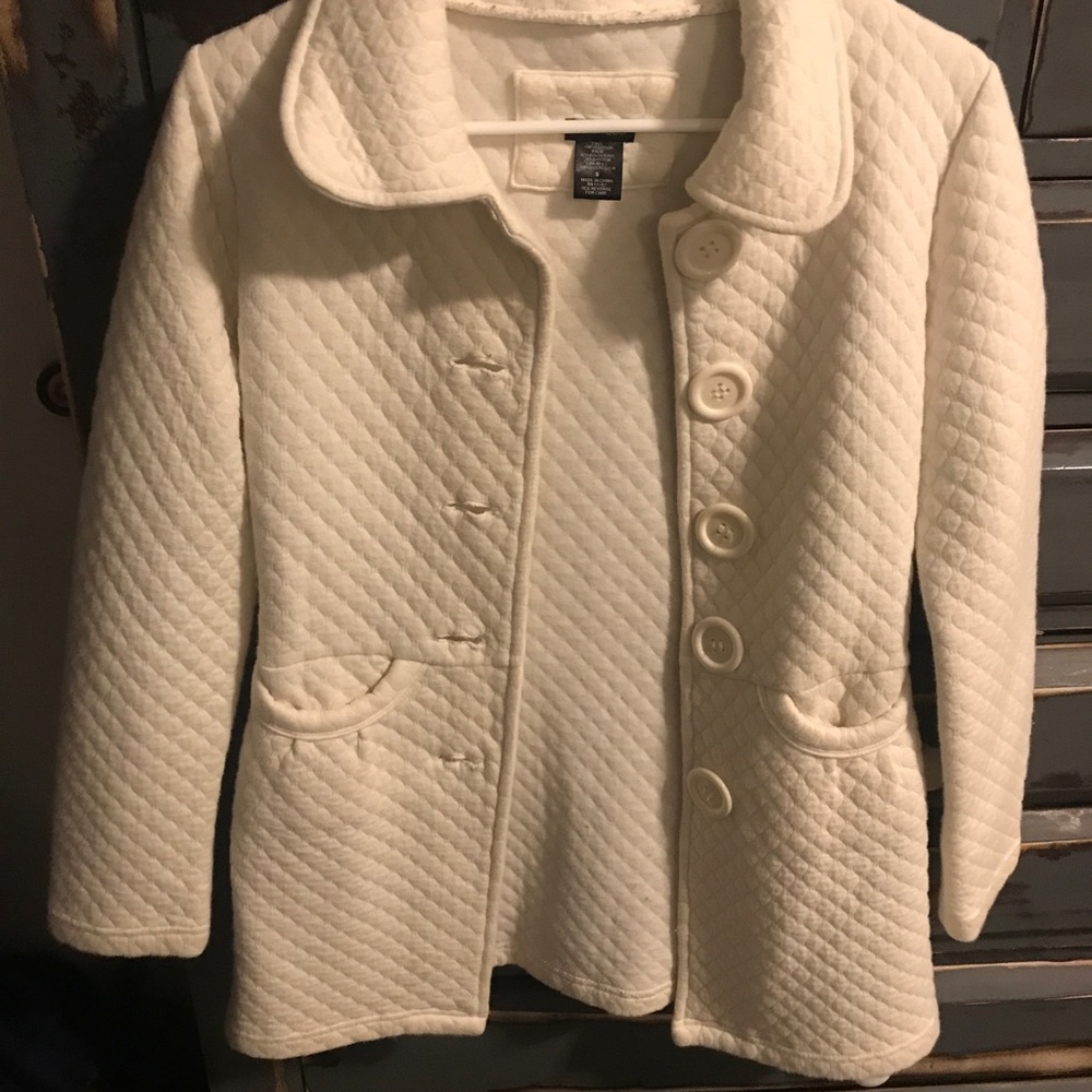 Spring cream color coat. Hardly worn.